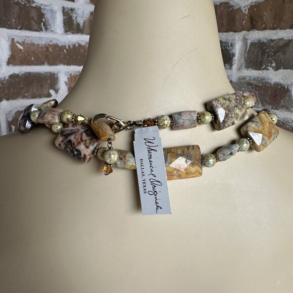 Southwestern Artisan Belt Multicolor Crazy Lace Agate Beaded Gemstones 44" - Picture 13 of 13